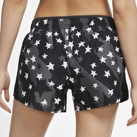 Nike Running shorts Black, White & Grey Star Athletic Lined Shorts Sz-2X. L13 - Picture 3 of 14